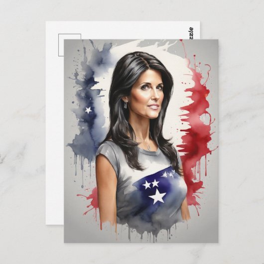 Nikki Haley Briefkaart (Voorkant / Achterkant)