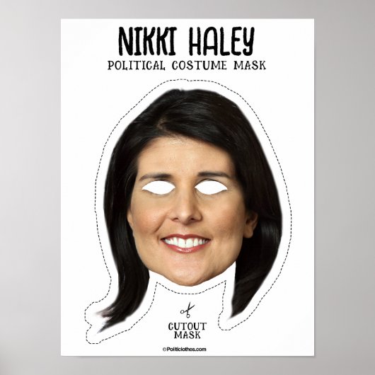 Nikki Haley kostuummasker Poster (Voorkant)