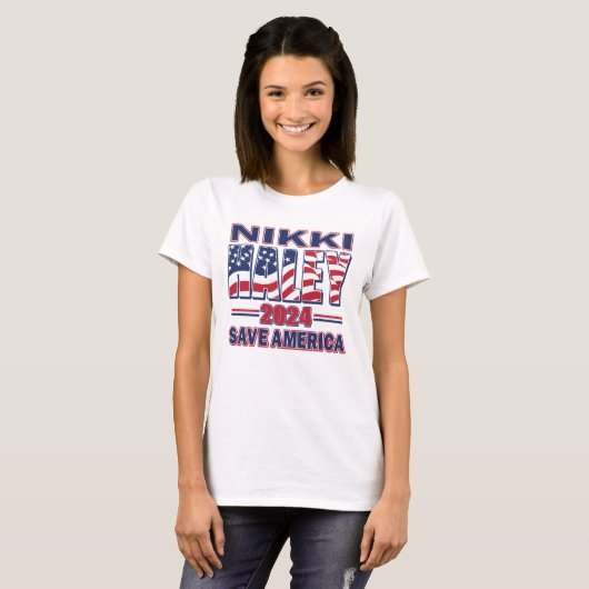 Nikki Haley Save America T-shirt (Voorkant volledig)