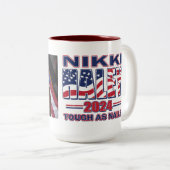 Nikki Haley Tough over N-nagels Tweekleurige Koffiemok (Voorkant rechts)