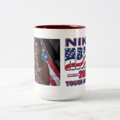 Nikki Haley Tough over N-nagels Tweekleurige Koffiemok (Center)