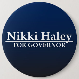 Nikki Haley voor Gouverneur Ronde Button 6,0 Cm