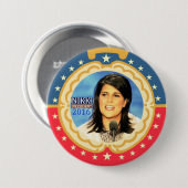 Nikki Haley voor President 2016 Ronde Button 7,6 Cm (Voorkant /achterkant)