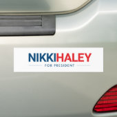 Nikki Haley voor President 2024 Bumpersticker (Op auto)