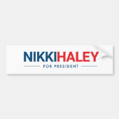 Nikki Haley voor President 2024 Bumpersticker (Voorkant)