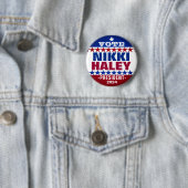 Nikki Haley voor President 2024 Campagne Button (In situ)