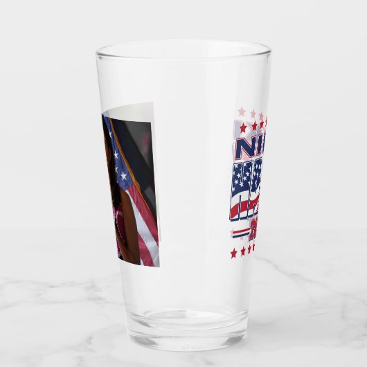 Nikki Haley voor President 2024 Glas (Links)