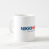 Nikki Haley voor President 2024 Koffiemok (Voorkant links)
