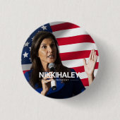 Nikki Haley voor President 2024 Ronde Button 3,2 Cm (Voorkant)