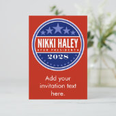 Nikki Haley voor President 2028 (Staand voorkant)