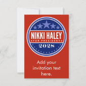 Nikki Haley voor President 2028 (Voorkant)