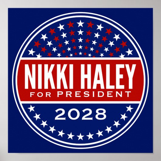 Nikki Haley voor President 2028 Poster (Voorkant)