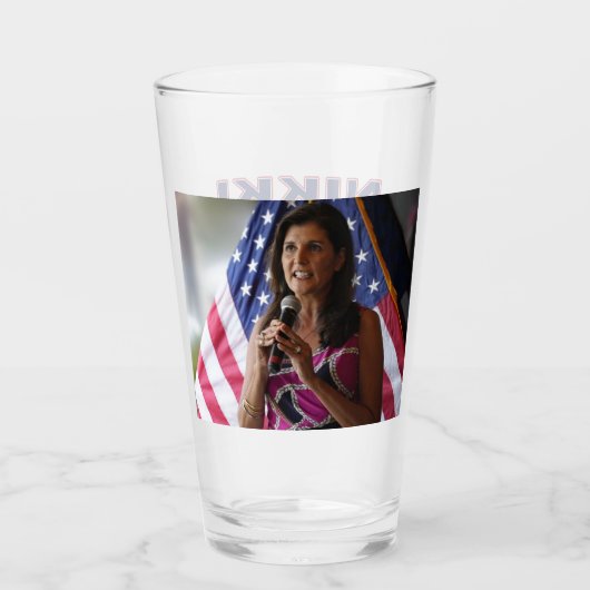 Nikki Haley voor President - Genoeg als de nagels Glas (Voorkant)