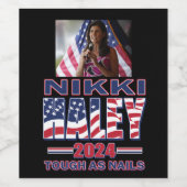 Nikki Haley voor President Wijn Etiket (Enkel label)