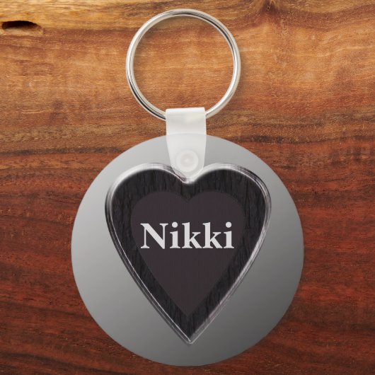 Nikki Heart Keychain by 369MyName (Voorkant)