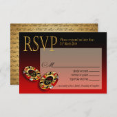 Nikki Las Vegas Deluxe RSVP-reactie RSVP Kaartje (Voorkant / Achterkant)
