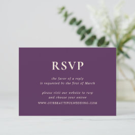 Nikki Paarse bruiloft RSVP Kaartje