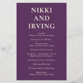 Nikki Paarse bruiloftsprogramma (Voorkant)