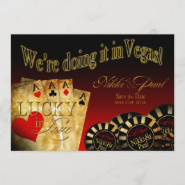 Nikki & Paul Las Vegas Deluxe Bewaar de Datum Save The Date