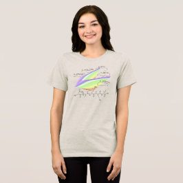 NIKKI-peptide, AUC-thema, aangepaste tekst, licht Tri-Blend Shirt