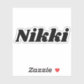 Nikki Sticker (Vel)
