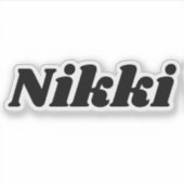 Nikki Sticker (Voorkant)