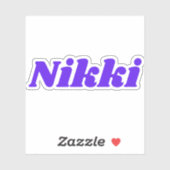Nikki Sticker (Vel)