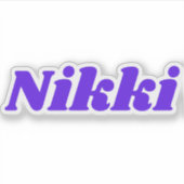 Nikki Sticker (Voorkant)