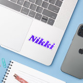 Nikki Sticker (Laptop met iPhone)