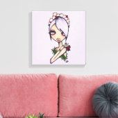 NikkiFresh 12"x12"Verpakte Canvasdruk Canvas Afdruk (Insitu (Woonkamer))