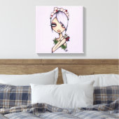 NikkiFresh 12"x12"Verpakte Canvasdruk Canvas Afdruk (Insitu (Slaapkamer))