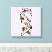 NikkiFresh 12"x12"Verpakte Canvasdruk Canvas Afdruk (Insitu (Houten vloer))