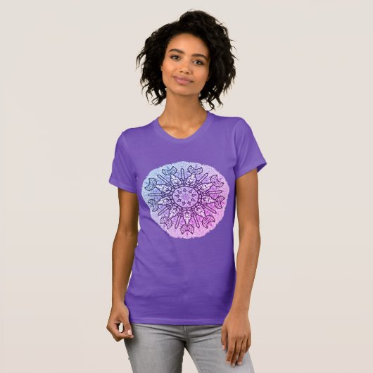 Nikki's Cat Mandala VrouwenT-shirt T-shirt (Voorkant volledig)