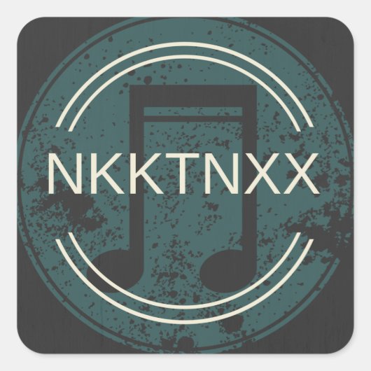 Nikkitanixx Logo Product Vierkante Sticker (Voorkant)