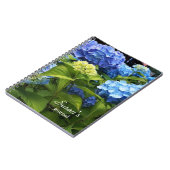 Nikko Blue Hydrangea Flower Spiral Photo Notitiebo Notitieboek (Linkerzijde)