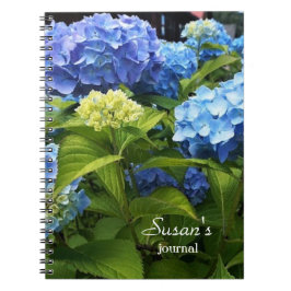 Nikko Blue Hydrangea Flower Spiral Photo Notitiebo Notitieboek