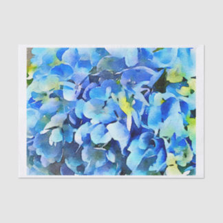 Nikko Blue Hydrangea Waterverf Tissuepapier