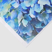 Nikko Blue Hydrangea Waterverf Tissuepapier (Detail)