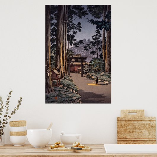Nikko Futarasan Temple van Tsuchiya Koitsu Poster (Keuken)