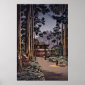 Nikko Futarasan Temple van Tsuchiya Koitsu Poster (Voorkant)