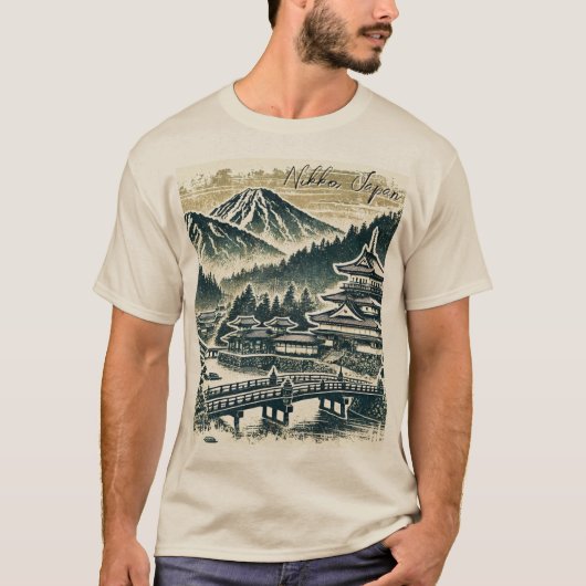 Nikko Japan Distressed Grunge T-shirt (Voorkant)