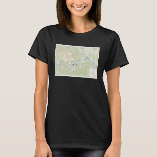 Nikko Japan Map 1945 T-shirt (Voorkant)