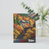 Nikko Japan Reizen Briefkaart (Staand voorkant)