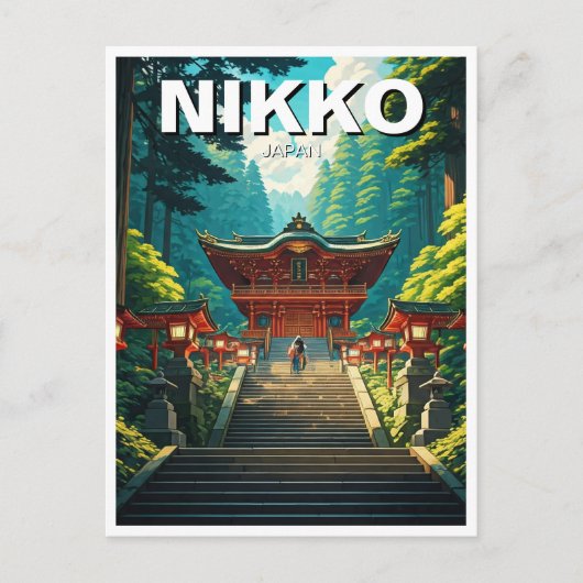 Nikko Japan Reizen Briefkaart (Voorkant)