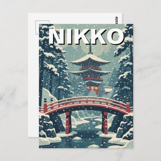 Nikko Japan Travel Briefkaart (Voorkant / Achterkant)