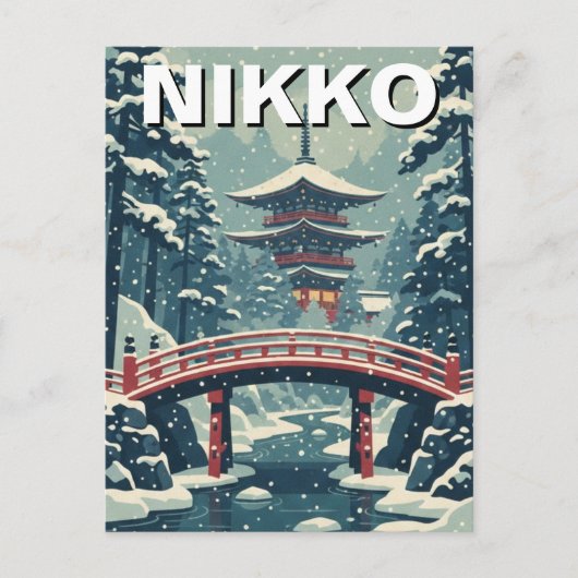 Nikko Japan Travel Briefkaart (Voorkant)