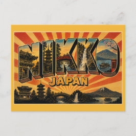 Nikko Japan UNESCO Natuur & Erfgoed Vintage Kunst Briefkaart