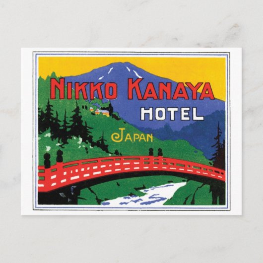 Nikko Kanaya Hotel Japan Briefkaart (Voorkant)