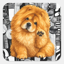 NIKO chow - ArtMuse PORTAL Serie Vierkante Sticker
