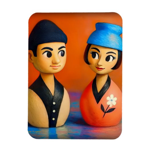 NIKO EN HANA FOTOMAGNEET. MAGNEET (Verticaal)